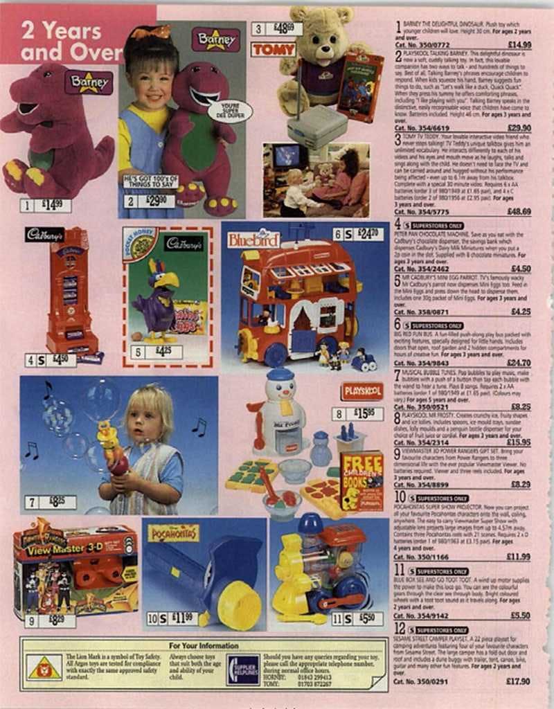 Argos catalogue hot sale toys